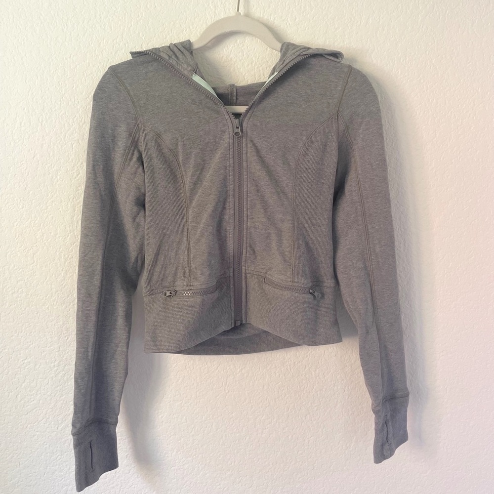 Gray Lululemon Zip Up Hoodie